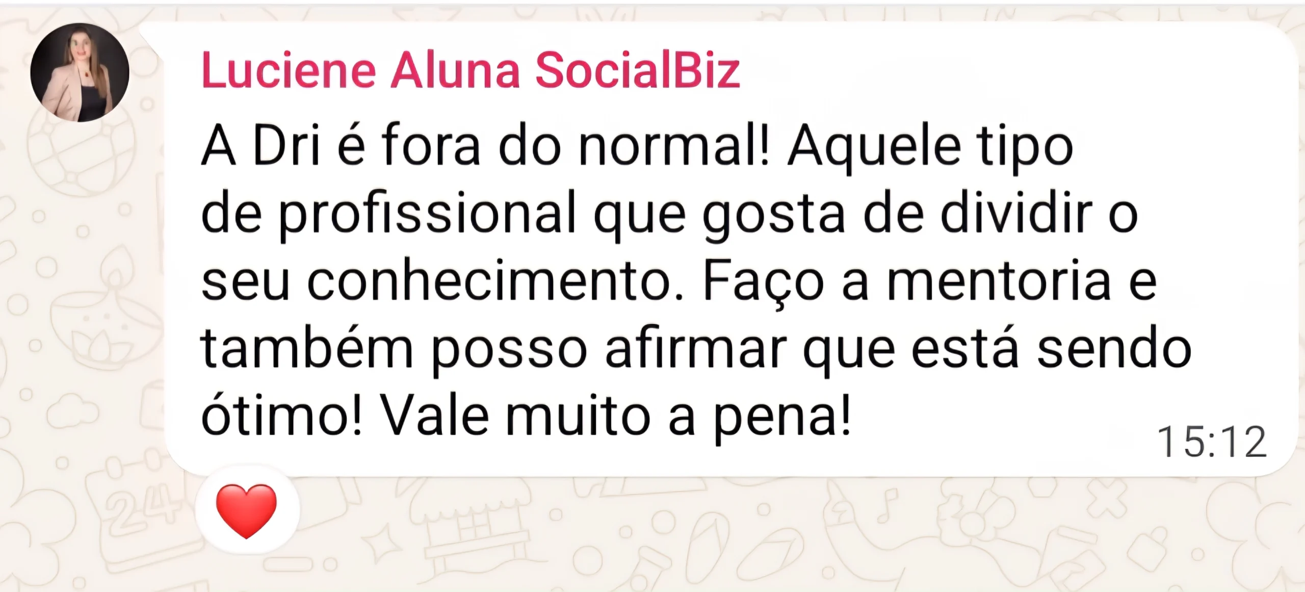 aluna mentoria socialbiz